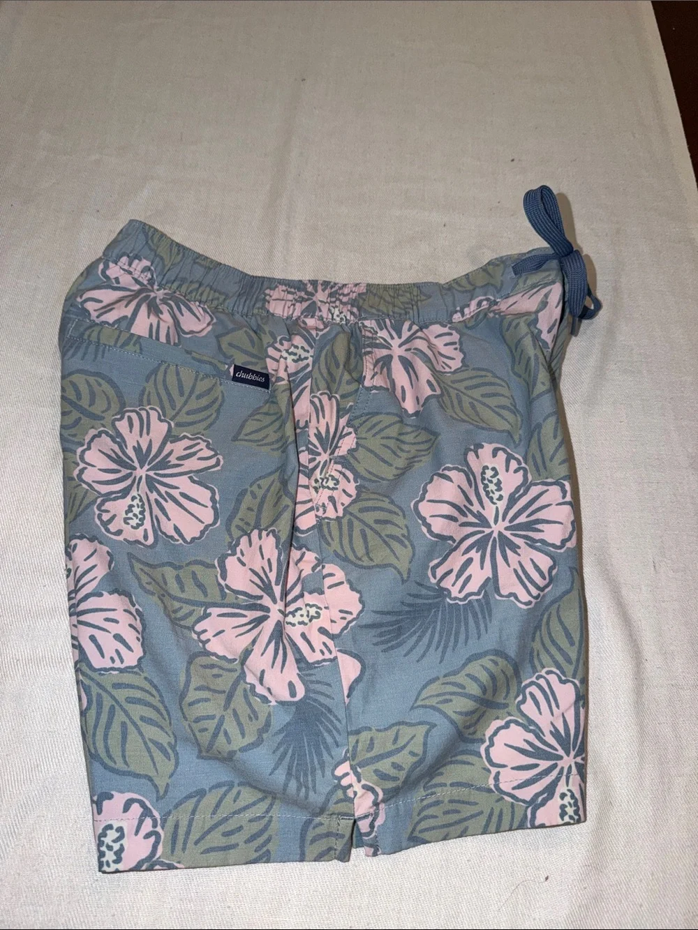 1108104 Chubbies Vacation Bloom Swim pink floral Trunks SZ S